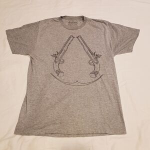 Assassin's Creed tshirt.  Gray